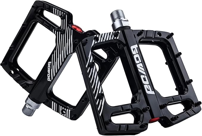 Bike Pedals 9/16" Lightweight Non-Slip Bicycle Platform Pedals - Fits Most Adult Bikes & Mountain Bikes &MTB, Road Bikes and Slip-Resistant Design