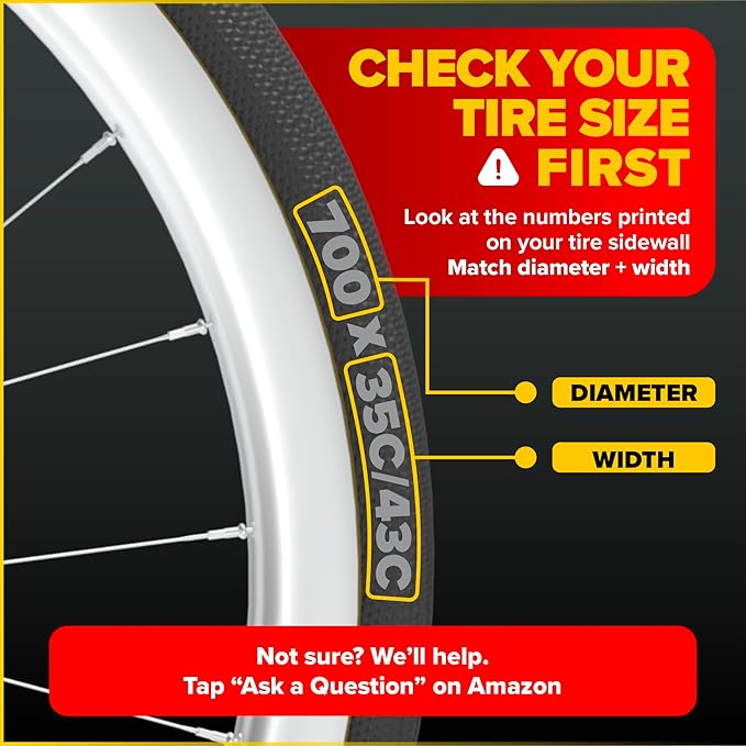 Ultraverse Bike Inner Tube for 700x23-25c, 700x28-32c, 700x35-43c 28 inch Bicycle Wheel Sizes with 48mm Presta Valve - Butyl Rubber Tubes for Road and Gravel Bikes - 2 Tubes, 2 tire levers Included