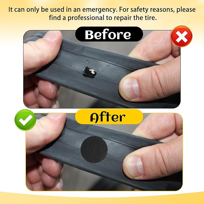 40 Pcs Bike Tire Repair Kit Includes 36 Pieces Glueless Bike Tube Patches Bicycle Tire Patch Kits Metal Rasp Puncture Patches Kit for Motorcycle BMX Cycling MTB Road Mountain Bikes