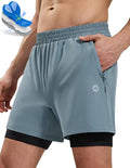 Nepest Men’s 4D Padded Mountain Bike Shorts MTB Cycling Biking Bicycle Riding Shorts with Zipper Pockets
