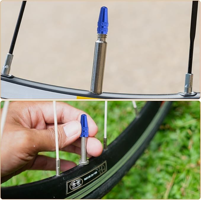 HARFINGTON Bike Valve Caps Anodized Aluminum Road Bicycle Air Tire Valve Caps Dust Caps for MTB Road Racing Bicycle