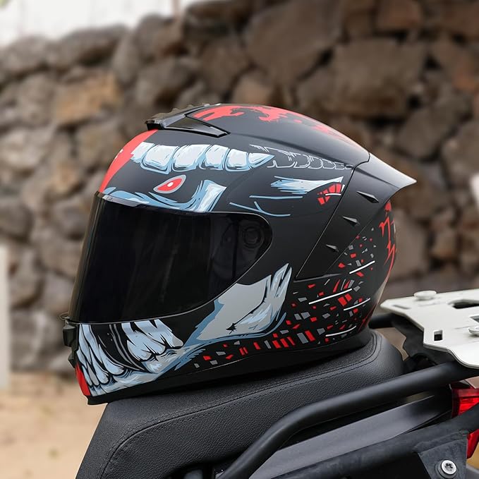 Motorcycle Helmets Full Face WS-611 Street Bike Motorbike Helmet for Adults Men Women DOT Approved