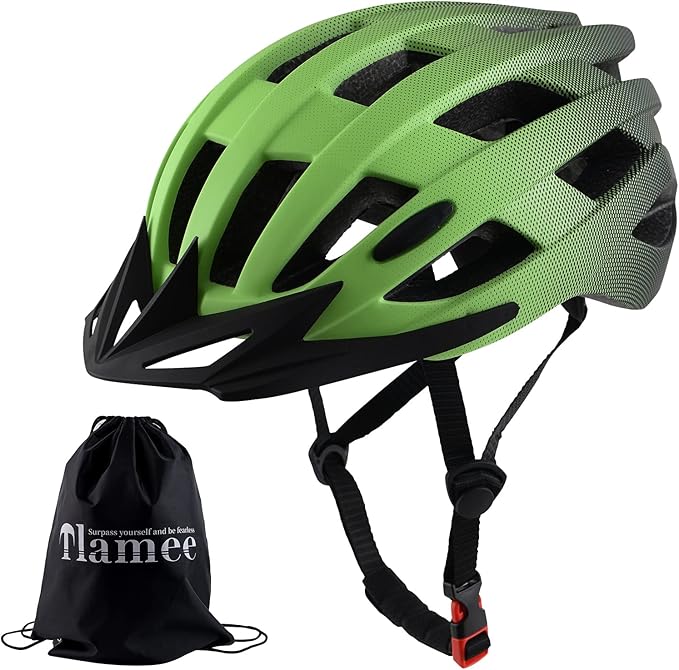 Adult Bike Helmets, Adjustable Mens Womens Bicycle Helmet, Lightweight Road Mountain Cycling Safety Sports Helmets with Detachable Visor