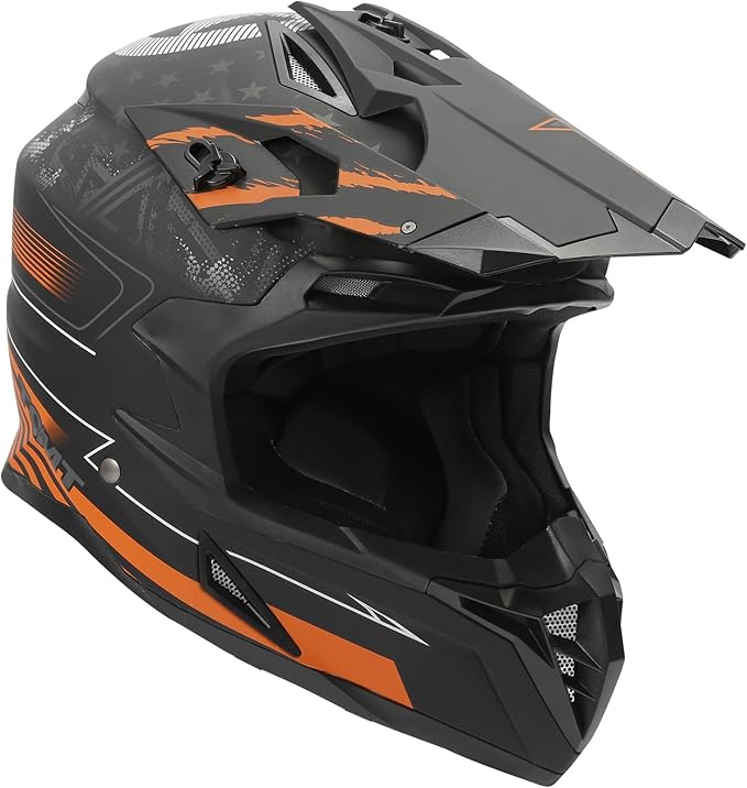 TCT-MOTORPARTS DOT Adult Full Face Motorcycle Helmet Off Road Dirt Bike Motocross ATV MTB Helmet for Men Women Medium