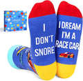 Zmart Funny Transportation Gifts - Race Car Train Motorcycle Tractor Bike Socks for Adult