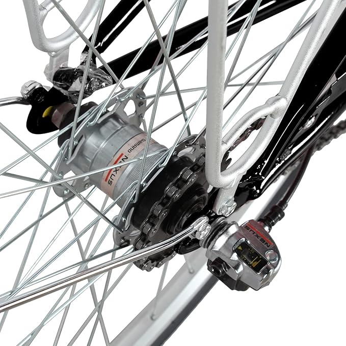 Tracer Osaka Hybrid Bikes, Steel Frame, Shimano Nexus Inter 3/7 Speed, Brown Seat Brown Grips, Road Bike, City Bike, Multiple Colors