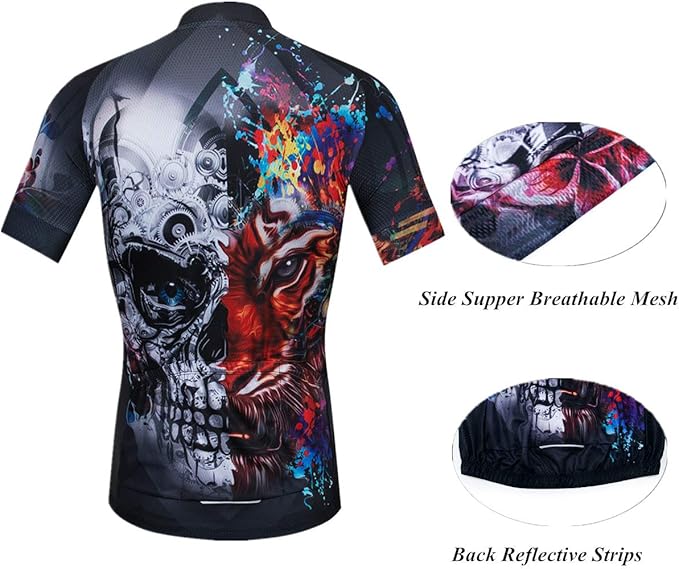 Men's Cycling Jerseys Summer Breathable Bicycle Shirts for Male Riding Clothing Quick Dry MTB Jersey