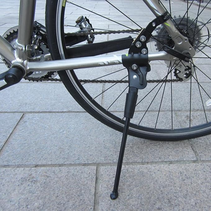 Totority Adjustable Bike Kickstand Aluminum Alloy Foot Brace Support for Mountain and Road Bikes Stable Leg Support for Easy Parking