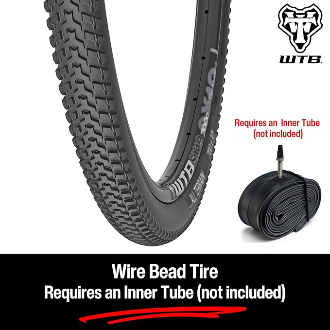 WTB All-Terrain Hybrid Bike Tire (700c/26) Wire Bead - Smooth on Pavement - Grippy on Loose Terrain - Commuting & Touring
