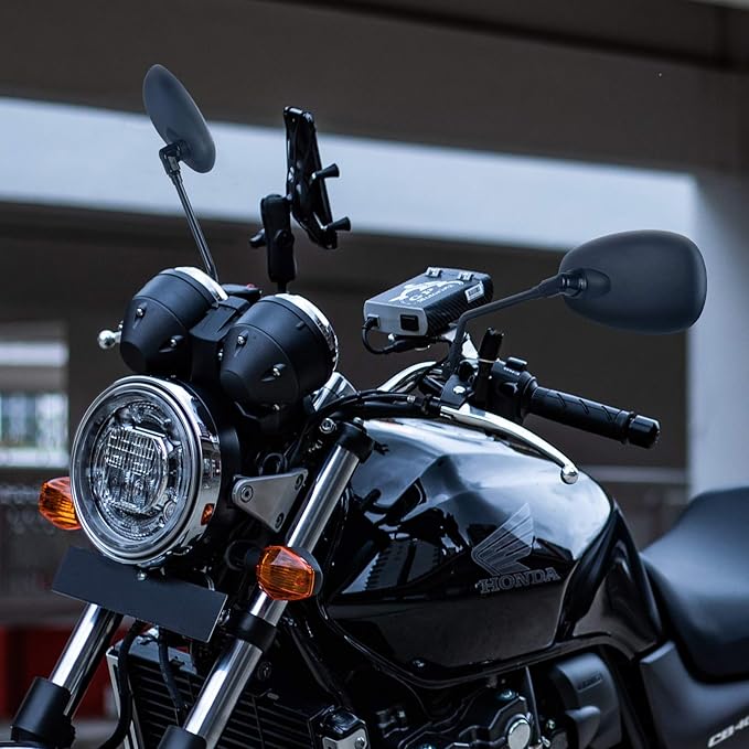 Universal Motorcycle Mirrors Black Rearview Mirrors with 7/8” Handle Bar Mount For Bike, Motorcycle