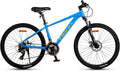 TRIFOX 26 Inch Aluminum Mountain Bike with Shimano 21-Speed,Aircraft-Grade Aluminum Frame,Dual Disc Brakes,15/17 Inch Internal Cable Routing Frame for Men Women Boys Girls