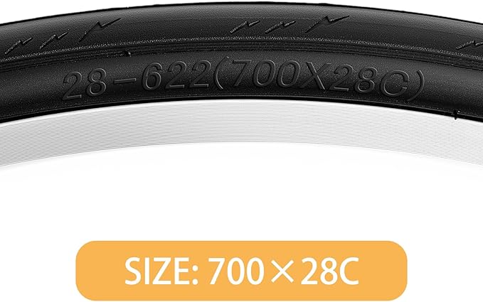 Hycline Road Bike Replacement Tire: 700x25C/700x28C/700Cx35C Folding High-Performance Wear-Resistant Bicycle Tires for City Commuter Road
