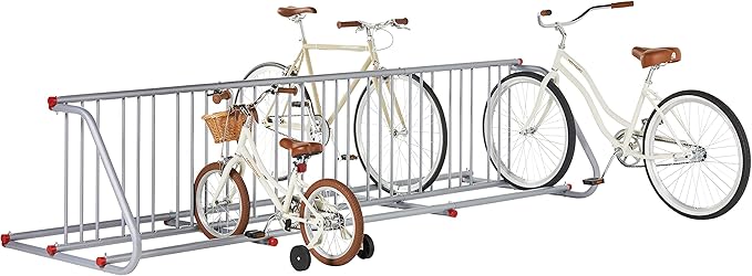Retrospec Commercial Grid Bike Rack - Single & Double Sided - Bicycle Storage Stand for Garages, Stores, Schools & Universities Power Coated Steel | for Garages, for Stores, for Schools, for Universities