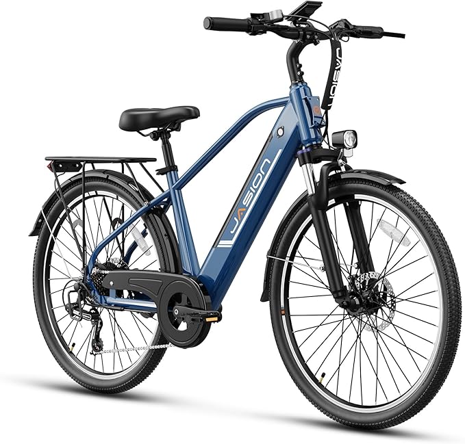 Jasion Roamer/ST/YC1 Electric Bike for Adults, 26" Commuter Ebike 1200W 528WH Removable Battery, 28MPH 62miles, Electric Bicycles for Women/Man, UL2849 Certified