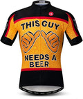 Men's Cycling Jersey Short Sleeve Bike Shirts Bicycle Jacket with Pockets