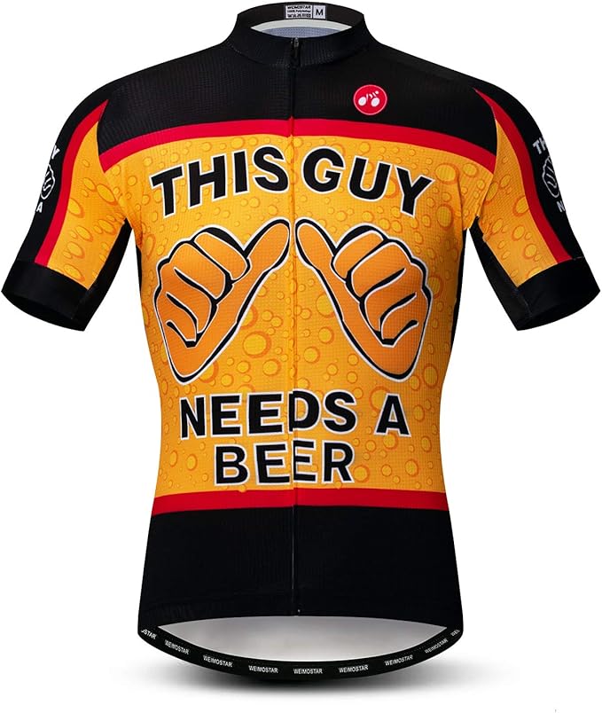 Men's Cycling Jersey Short Sleeve Bike Shirts Bicycle Jacket with Pockets