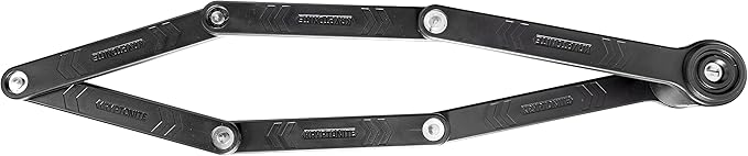 Kryptonite Keeper Folding Bike Lock, 2.75FT/3.25 FT Long Compact Lightweight High Security Anti-Theft Foldable Bicycle Lock with 2 Keys and Mount for E-Bikes Scooter Road Mountain Bike
