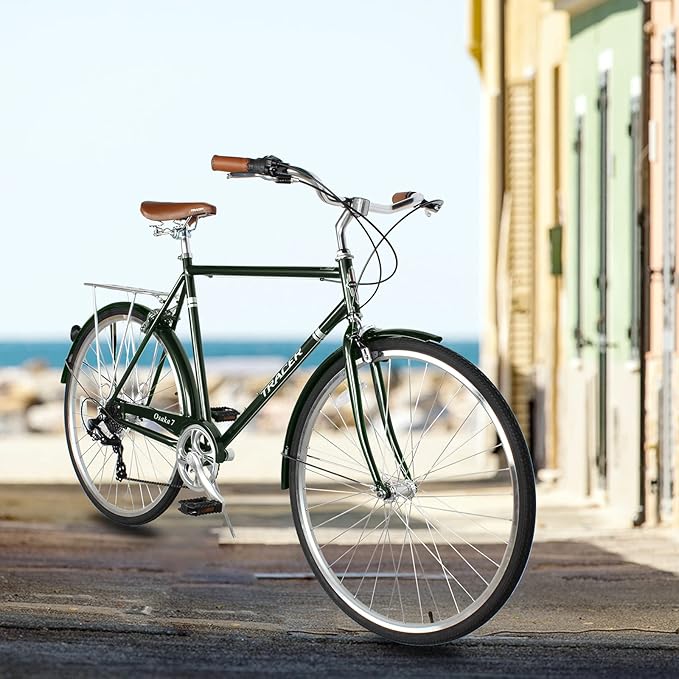 Tracer Osaka Hybrid Bikes for Women/Men,Steel Frame, 7-Speed/Inter-3 Speed, 700c Wheels,City Bike,Comfort Bike,Commuter Bike,Womens Bike Multiple Color