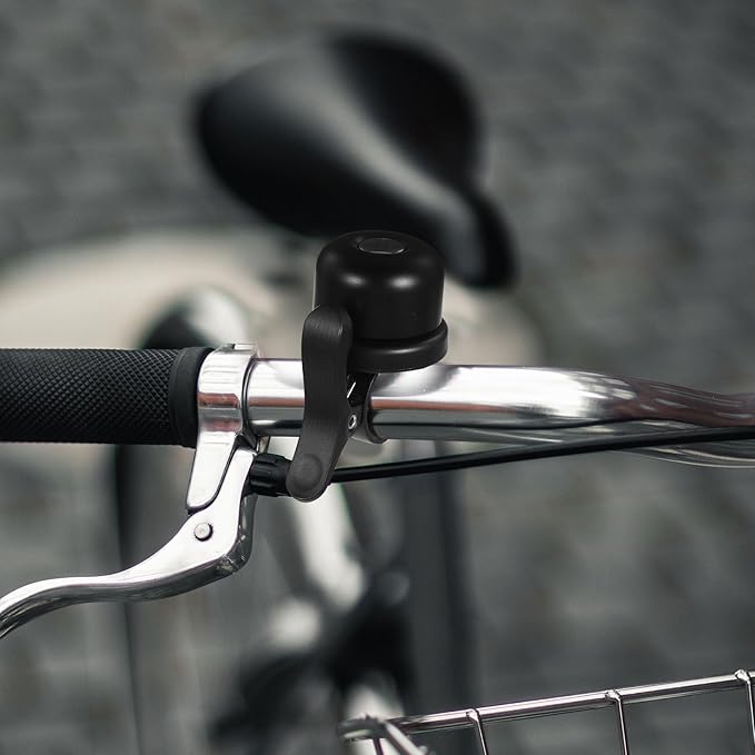 Vintage Bike Bell for Mountain Bicycles Black Metal Anti-Loss Cycling Bell with Loud Sound for Outdoor Riding and Bicycle Handlebars