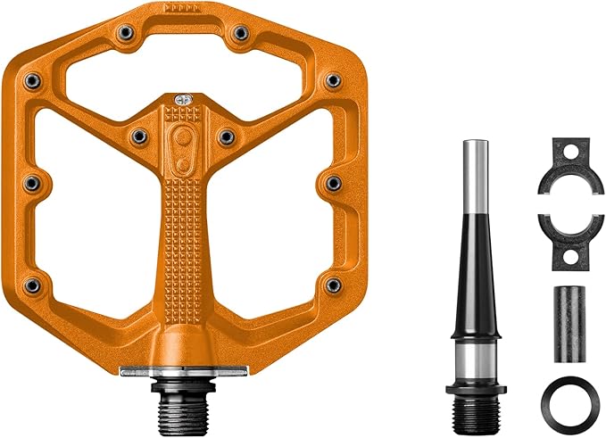Crankbrothers Stamp Flat MTB Pedals - Size-Specific, Lightweight, Versatile, Durable Bike Pedals
