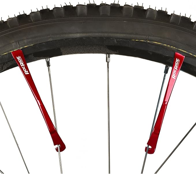 RocRide 36-PC Bike Inner Tube Repair Kit. Includes Vulcanizing and Self Adhesive Bike Tire Patch Kit with Metal Tire Levers