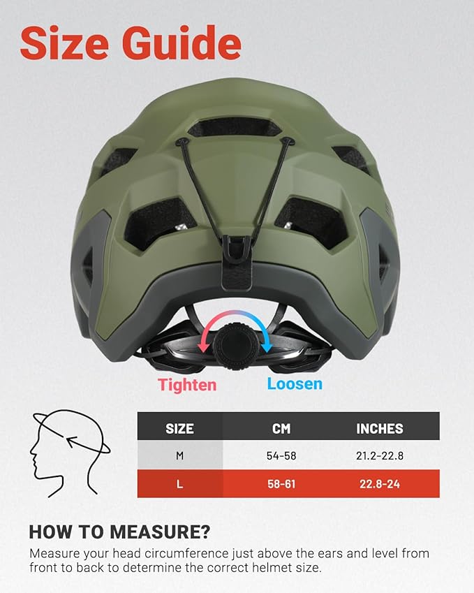 Mountain Bike Helmet for Adult, NTA 8776 E-Bike & Road Bicycle Helmet Certified Adjustable MTB Cycling for Men Women Youth Visor &Magnetic Buckle