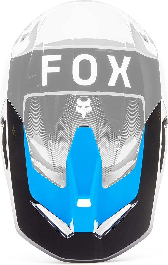 Fox Racing V1 Helmet Motocross Dirt Bike Visor, Blue Collect, X-Small