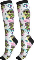 bassyil Compression Socks for Women & Men Circulation 15-20 mmHg Knee High Best Support for Nurses Travel Running Athletic