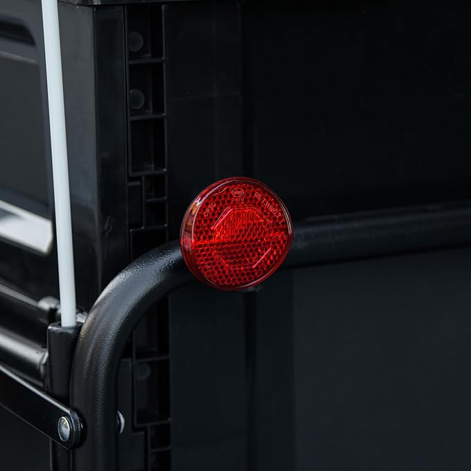 Bike Cargo Trailer with Removable Storage Box, Bicycle Trailer w/Quick Release 16" Wheels and Safe Reflectors