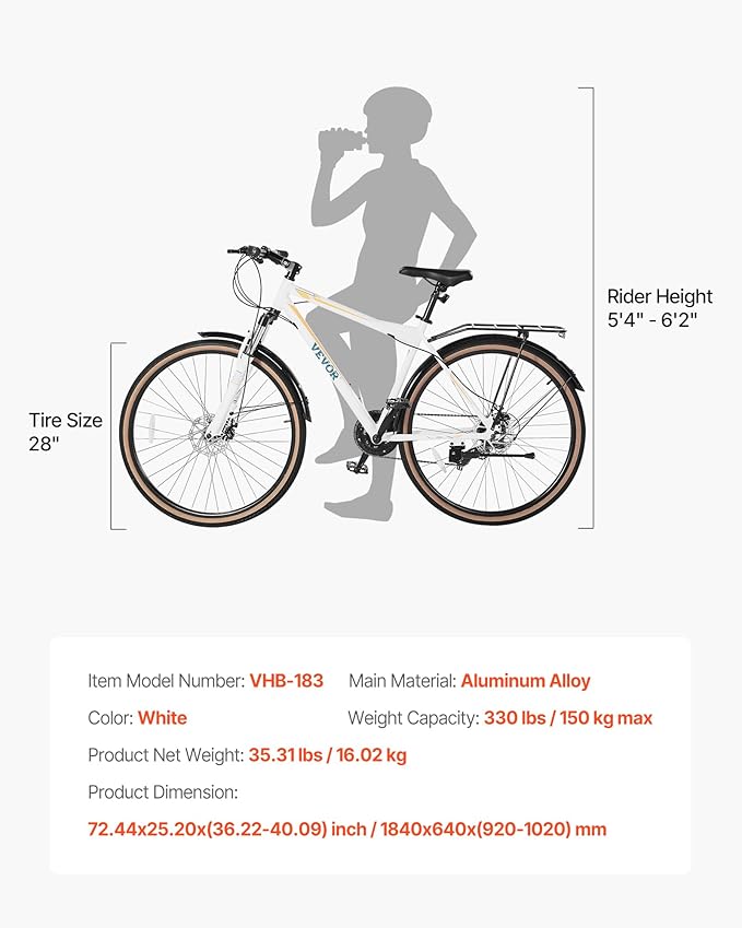 VEVOR Hybrid Bike