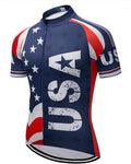 Cycling Jerseys Men Bicycle Short Sleeve Summer Shirt Bike Biking Tops Riding Clothing Flag