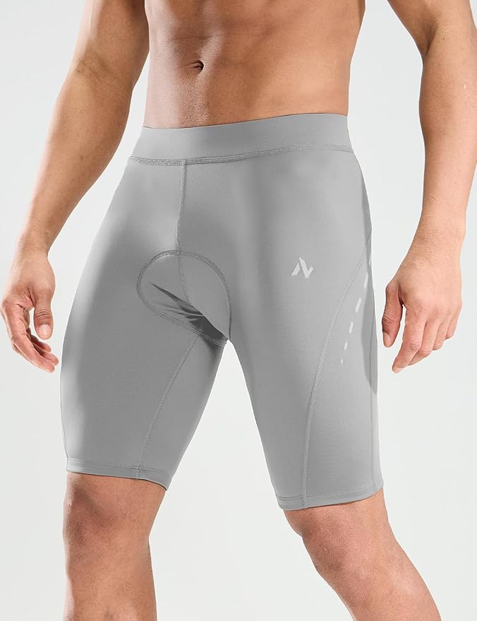Nepest Men's Bike Shorts 4D Padded Cycling Road Biking Riding Biker Bicycle Mountain Cycle Shorts Zipper Pockets
