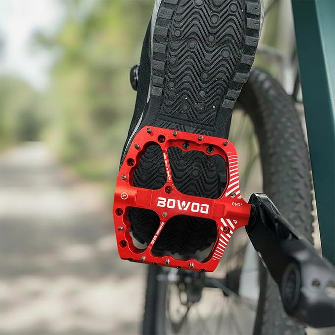 Bike Pedals 9/16" Lightweight Non-Slip Bicycle Platform Pedals - Fits Most Adult Bikes & Mountain Bikes &MTB, Road Bikes and Slip-Resistant Design