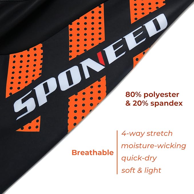 sponeed Men's Cycling Shorts Padded Bicycle Riding Pants Bike Biking Clothes Cycle Wear Tights