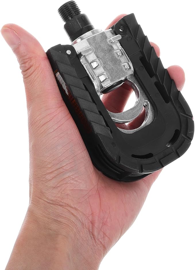 Foldable Aluminum Alloy Bike Pedals Flat Mountain Bicycle Pedals with Wrench Pair for Road, Electric, and Cycling Accessories