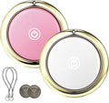 Tracker Tag Finders Work for Apple Find My (iOS Only) APP GPS Tracker Air Tags for Dogs Cats Luggage Keys Backpack Satchel (White&Pink, 2Pack)