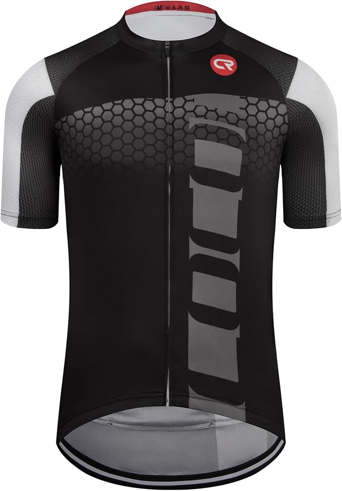Coconut Ropamo CR Mens Cycling Jersey Short Sleeve Road Bike Shirt with 3+1 Zipper Pockets Breathable Quick Dry