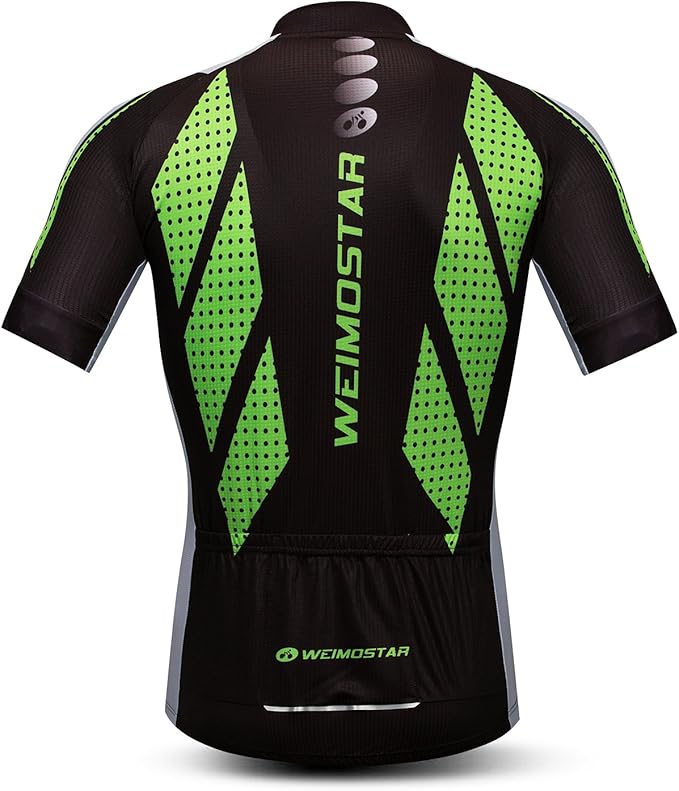 Men's Cycling Jersey Short Sleeve Bike Shirts Bicycle Jacket with Pockets