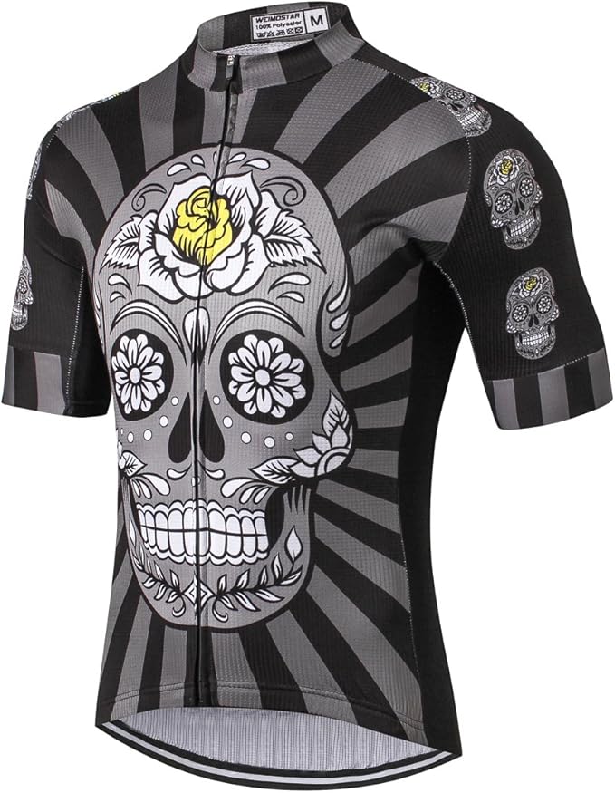 Weimostar Men's Cycling Jersey Men Mountain Bike Jerseys Short Sleeve Tops S-5XL