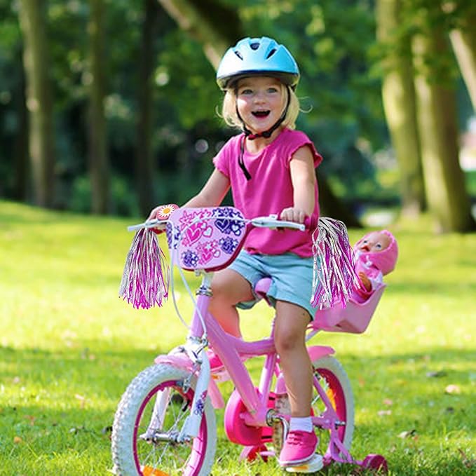 PLATT Bike Bell for Kids, Bike Horn for Boys and Girls Bike with 1 Pair Bike Streamer Tassels
