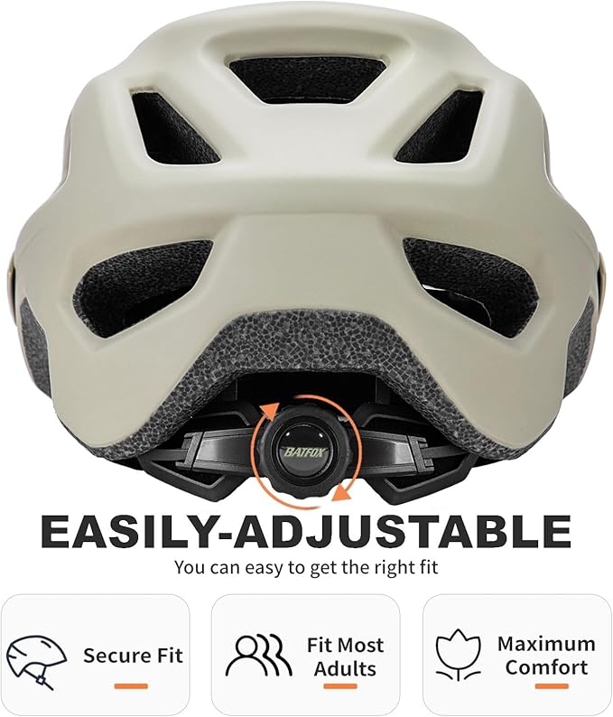 BATFOX NTA 8776 E-Bike & Mountain Bike Helmet for Adults Youth, E-MTB Cycling Helmet for Men Women (52-60CM)