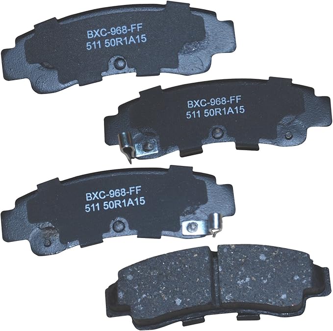 Bendix Premium SBC511 Ceramic Rear Brake Pads for Nissan NX 1993-1991, Sentra 1994-1991, Tsuru 1996-1995