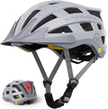 OutdoorMaster Gem II MIPS Bike Helmet with Light - Lightweight Cycling Helmet,Mountain Road Bicycle Helmet for Youth & Adult