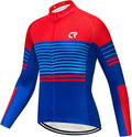 Coconut Ropamo CR Long Sleeve Cycling Jersey Mens, 3+1 Zipper Pockets Bicycle Tops Quick Dry Breathable Biking Shirt