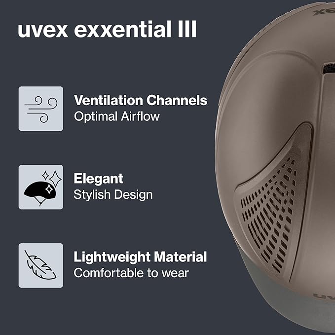 uvex exxential III - Lightweight Unisex Riding Helmet - Individual Size Adjustment