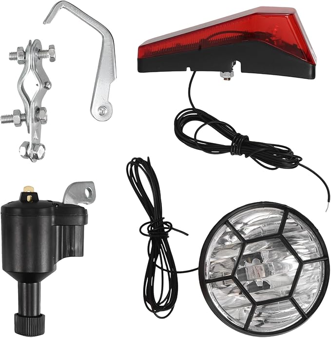 DECHOUS Bicycle Light Kit Front and Rear Bikes Light Rechargeable LED with Turn Signals Dynamic Projection for Night Cycling Safety