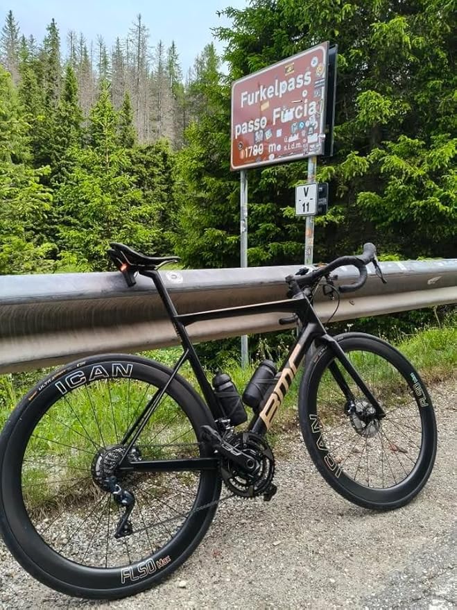 ICAN FL40/50 Max 1347g/1370g/1395g Carbon Disc Road Bike Wheelset 23mm Inner Width 700C 36T Ratchet System Hub
