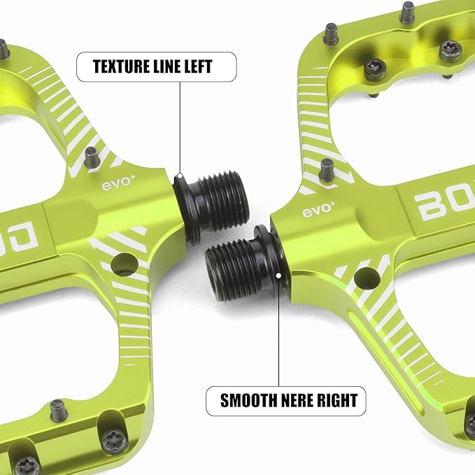Bike Pedals 9/16" Lightweight Non-Slip Bicycle Platform Pedals - Fits Most Adult Bikes & Mountain Bikes &MTB, Road Bikes and Slip-Resistant Design