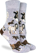 Good Luck Sock Novelty Crew Socks for Adults - For Men, Women and Teens