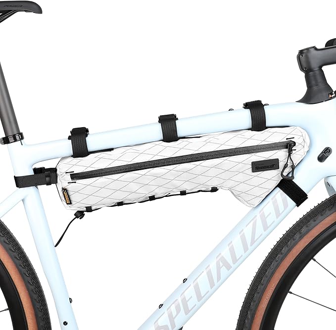 Rhinowalk Bicycle Front Frame Bag Bike Under Top Tube Triangle Bag Lightweight 1.7L Cycling Accessories Nylon Pack Pouch for Mountain Road Bike